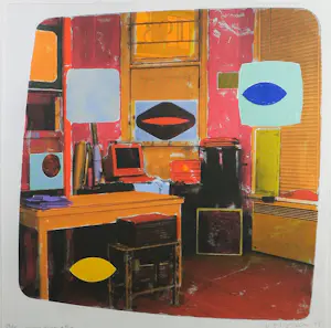 Jelis van Dolderen - Zeefdruk, Studio Astoria ll - Ingelijst kopen? Bied vanaf 35!