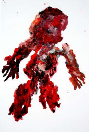 Armando - giclee: Der Krieger II - 2015 (oplage 25 stuks) verkocht voor € 159!