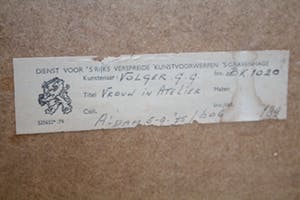 Gerbrand Volger - Vrouw in Atelier kopen? Bied vanaf 55!