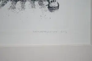 Hans Leyerzapf - Man klimt over een balustrade - ets kopen? Bied vanaf 75!