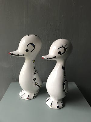 Marianne Bey - Happy Ducks / Mondriaan style kopen? Bied vanaf 35!