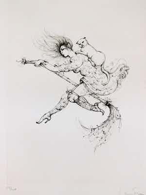 Leonor Fini - La Sorcière sur le Balai verkocht voor € 35!