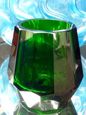 Moser - Facet geslepen kristallen vaas. kopen? Bied vanaf 35!