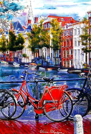 Elena Polyakova - Red bike in Amsterdam verkocht voor € 65!