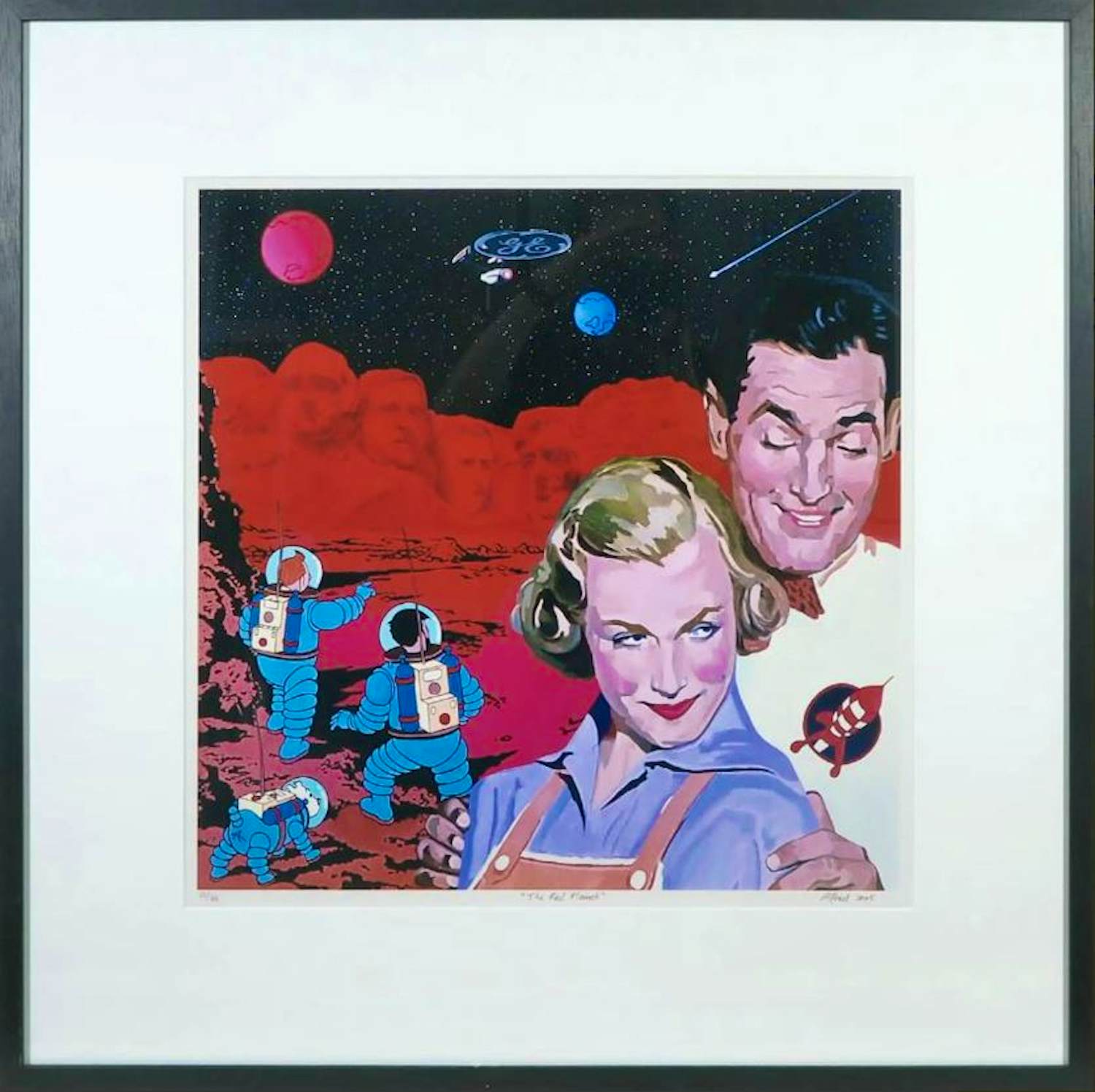 Alfred Degens - Lambdaprint, The Red Planet - Ingelijst kopen? Bied vanaf 50!