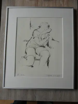 Nic Jonk - Zeefdruk, Vrouw , uit 15-03-1984 kopen? Bied vanaf 35!