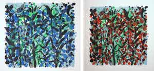 Jef Diederen - Lot van twee linosnede, Zonder titel verkocht voor € 1!