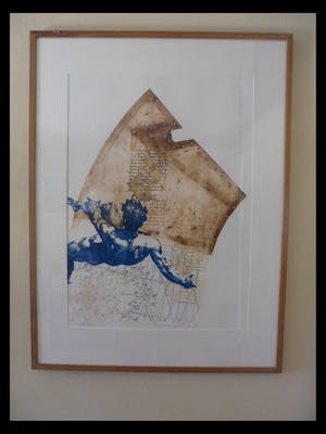 Leentje Linders - Ets en reliefdruk, Apollo thirteen I kopen? Bied vanaf 40!