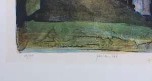 Jeroen Hermkens - Litho op papier, Yemen Shibam - Ingelijst kopen? Bied vanaf 70!