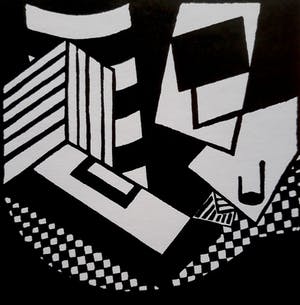 Cesar Domela - Constructivistische compositie, zeefdruk kopen? Bied vanaf 115!