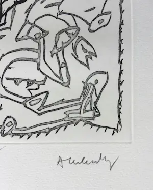 Pierre Alechinsky - expressieve ets - 1990 - oplage 90. kopen? Bied vanaf 485!