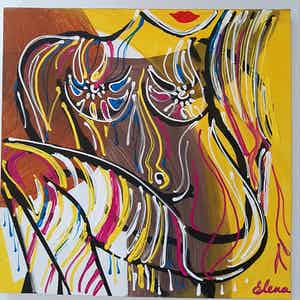 Elena Polyakova - 3 x werken -Naakt -3D doeken verkocht voor € 1!