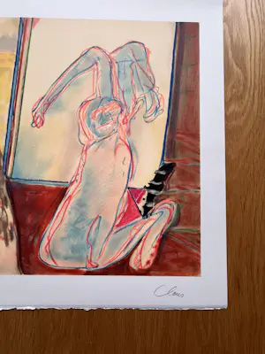 Hugo Claus - Gesigneerde kleurenlithografie - 1999 - zeer goede staat kopen? Bied vanaf 95!