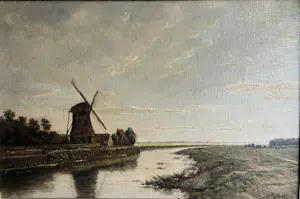 Aris Knikker - Molen aan het water kopen? Bied vanaf 200!