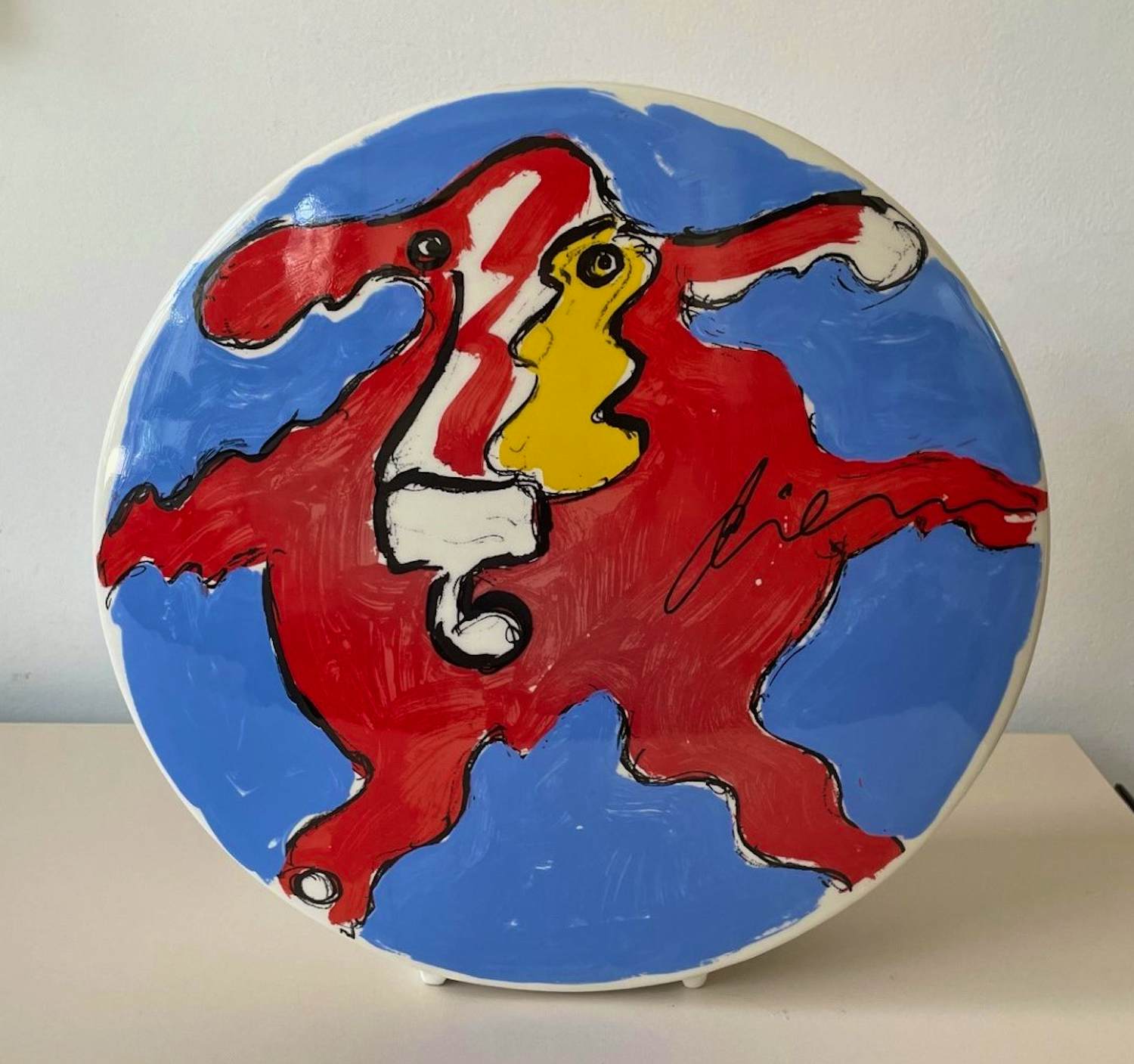 Peter Diem - Keramisch object afbeelding koe - Schoonhoven keramiek verkocht voor € 65!