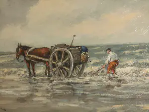 Hendrik Cornelis Kranenburg - Olieverf - De Strandjutter kopen? Bied vanaf 100!
