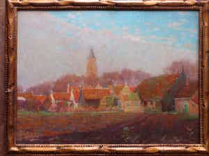 Joseph Posenaer - Aagtekerke, voorjaar 1917 - Olieverf op paneel verkocht voor € 500!