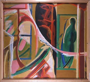 Han Sterk - Olieverf op paneel, Z.T. Abstracte compositie - Ingelijst (Zeer groot) kopen? Bied vanaf 1!