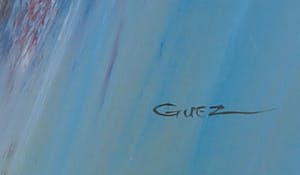 Niet of onleesbaar gesigneerd - Acryl op papier, Zonder titel - Ingelijst kopen? Bied vanaf 1!