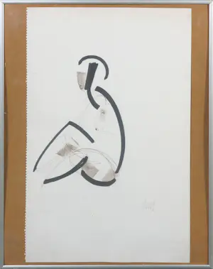 Menno Meijer - Lot van vier ingelijste originele werken op papier kopen? Bied vanaf 1!