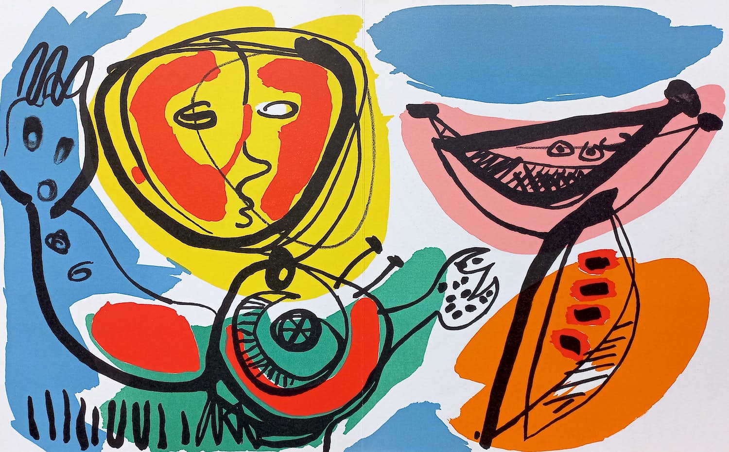 Anton Rooskens - Ariel 20, gesigneerde publicatie met twee originele litho’s kopen? Bied vanaf 175!