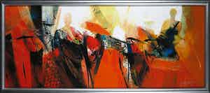 Peter Meijer - Zeefdruk op paneel, De brief - Ingelijst (Groot) verkocht voor € 70!