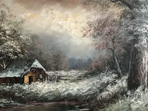 Henner Knauf - Winterlandschap kopen? Bied vanaf 50!