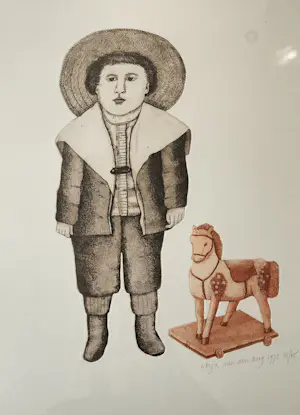 Arja van den Berg - Kind met speelgoedpaard kopen? Bied vanaf 35!