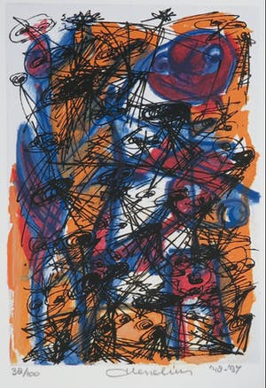 Henk Hesselius - Map met 5 zeefdrukken, Experimenteel Universum kopen? Bied vanaf 1!