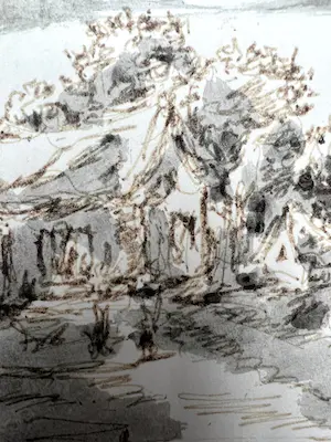 Fred Bervoets - tekening kopen? Bied vanaf 350!