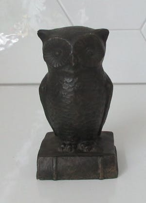 Niet of onleesbaar gesigneerd - Stel uilen boekensteunen in art deco stijl kopen? Bied vanaf 10!