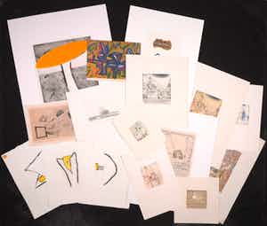 Anneke van der Mandele - Jan van Winkel, Anneke Minter e.a., Lot van 19 etsen en een litho verkocht voor € 60!