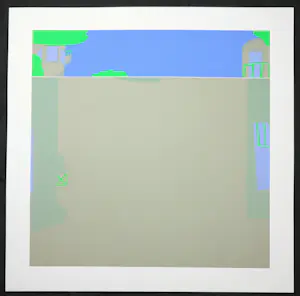 Hans Landsaat - Zeefdruk, Boheemse weerspiegeling kopen? Bied vanaf 40!