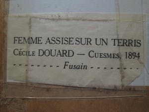 Cecile Douard - Krachtige 19e Eeuwse Houtskooltekening "op zoek naar voedsel" gesigneerd kopen? Bied vanaf 20!