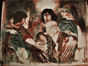 Gerti Bierenbroodspot - Monumentaal grote Lithografie (37/125) "Archangel" gesigneerd - NIET ingelijst! kopen? Bied vanaf 70!