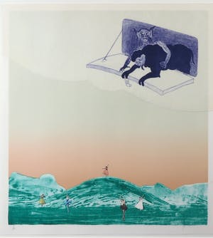 Helen Frik - Litho, Ballerina's- Ingelijst kopen? Bied vanaf 35!