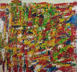 Pieter Haan - Acryl op doek, Compositie kopen? Bied vanaf 1!