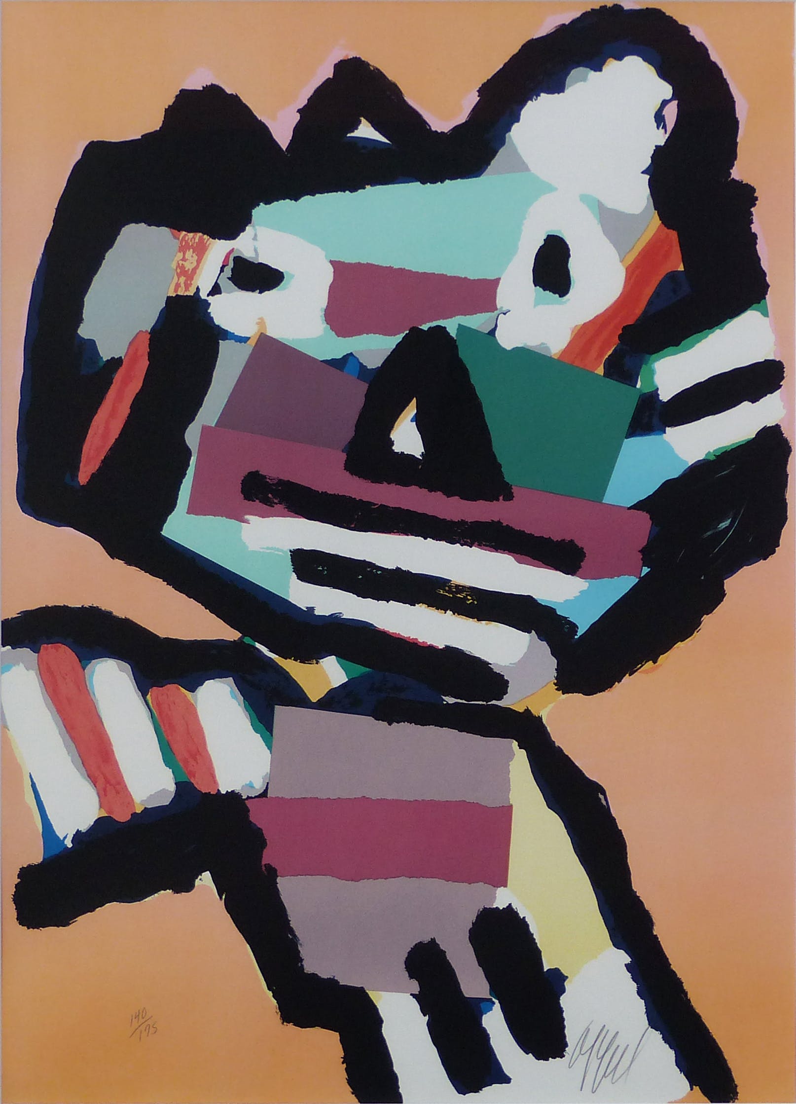 Karel Appel - Catface gesigneerd en ingelijst kopen? Bied vanaf 750!