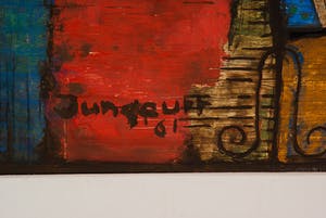 Jaap Jungcurt - HR -1961 - acrylverf en zand op papier - BKR Amsterdam kopen? Bied vanaf 20!