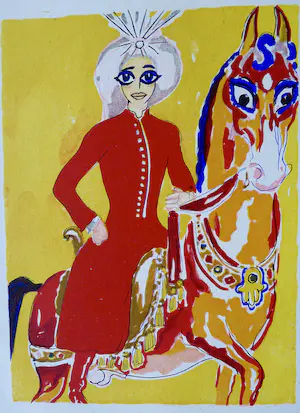 Kees van Dongen - Gravure 1001 nacht: 'Aladdin à cheval' kaufen? Bieten Sie von 20!