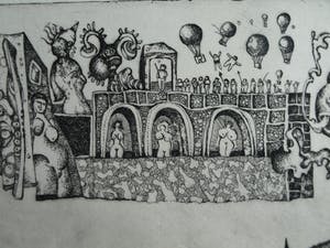 Ab Steenvoorden - Ets , Het Nijlpaard – Surrealistische voorstelling, 1972 - 19½ x 33½ cm kopen? Bied vanaf 35!