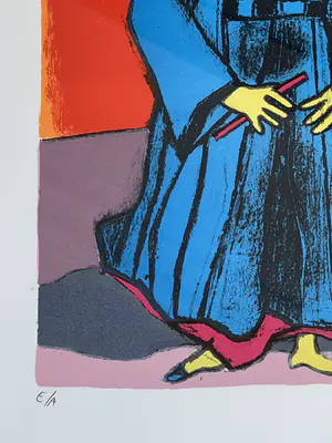 Corneille - Vrouw en kimono en vliegers - Herinnering aan Japan kopen? Bied vanaf 230!