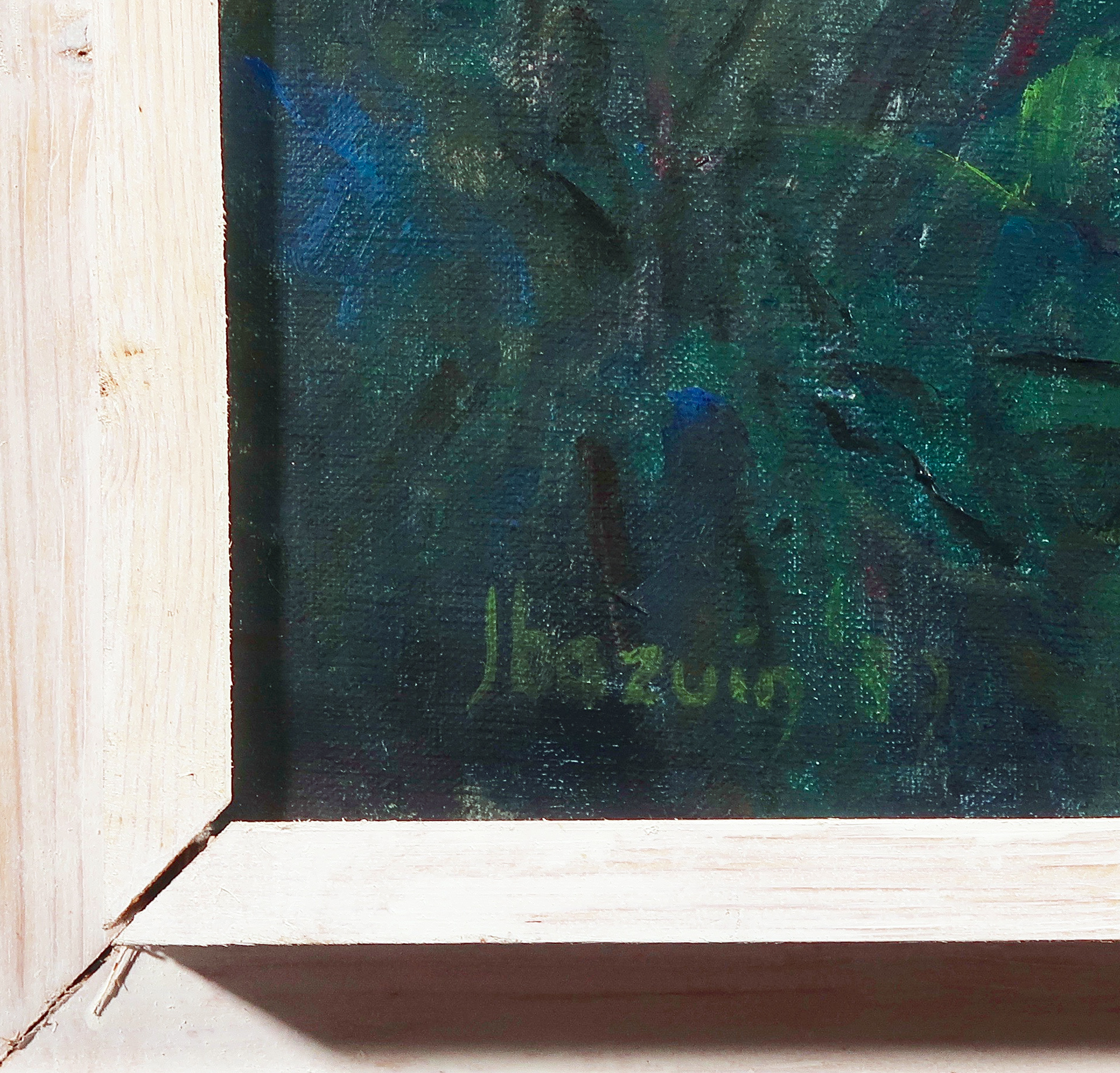 Jan Bazuin - Olieverf op doek, Heidelandschap - Ingelijst kopen? Bied vanaf 200!