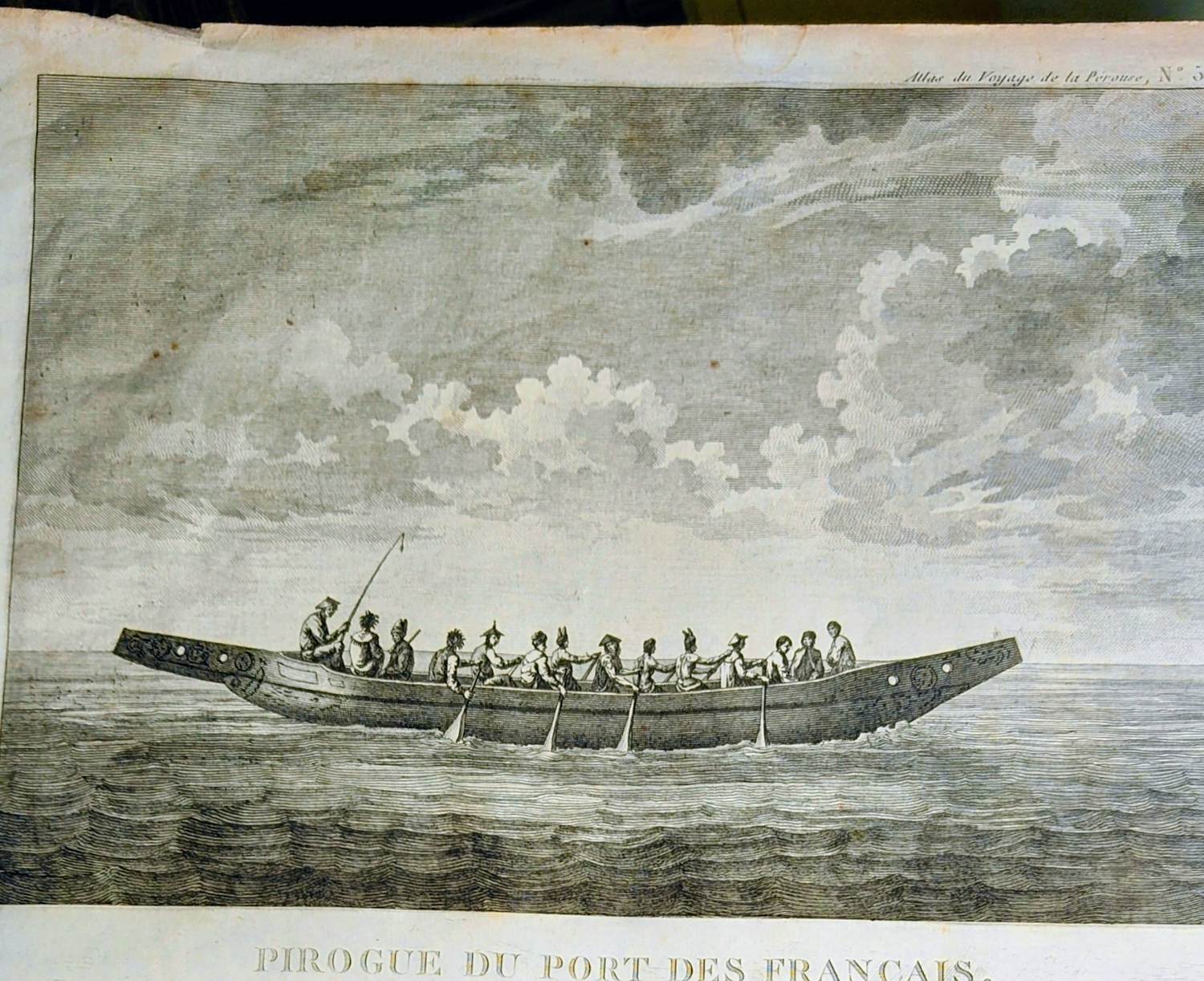 Jean Baptiste Madou - Voyage van Lapérouse – Pirogue van de Franse haven, Alaska – 1797 kopen? Bied vanaf 50!