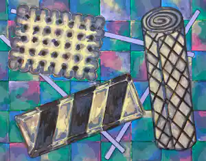 Herman Geerdink - Compositie, litho verkocht voor € 40!