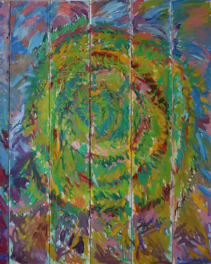 Frans Houkes - Olieverf op doek, Drie hooibalen (15-LUIK!) (Zeer Groot) kopen? Bied vanaf 300!