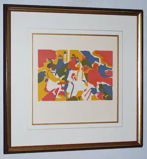 Wassily Kandinsky - originele kleurenhoutsnede: Orientalisches - ingelijst kopen? Bied vanaf 115!