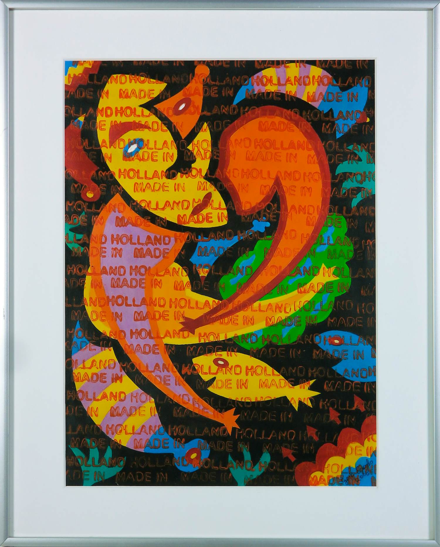 Gert Engels - Acryl op papier, Z.T. Fantasiefiguur - Ingelijst kopen? Bied vanaf 50!