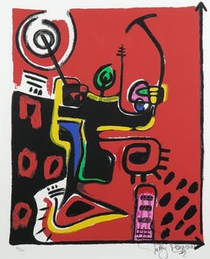 Patty Harpenau - Zeefdruk, Zonder titel - Ingelijst kopen? Bied vanaf 20!