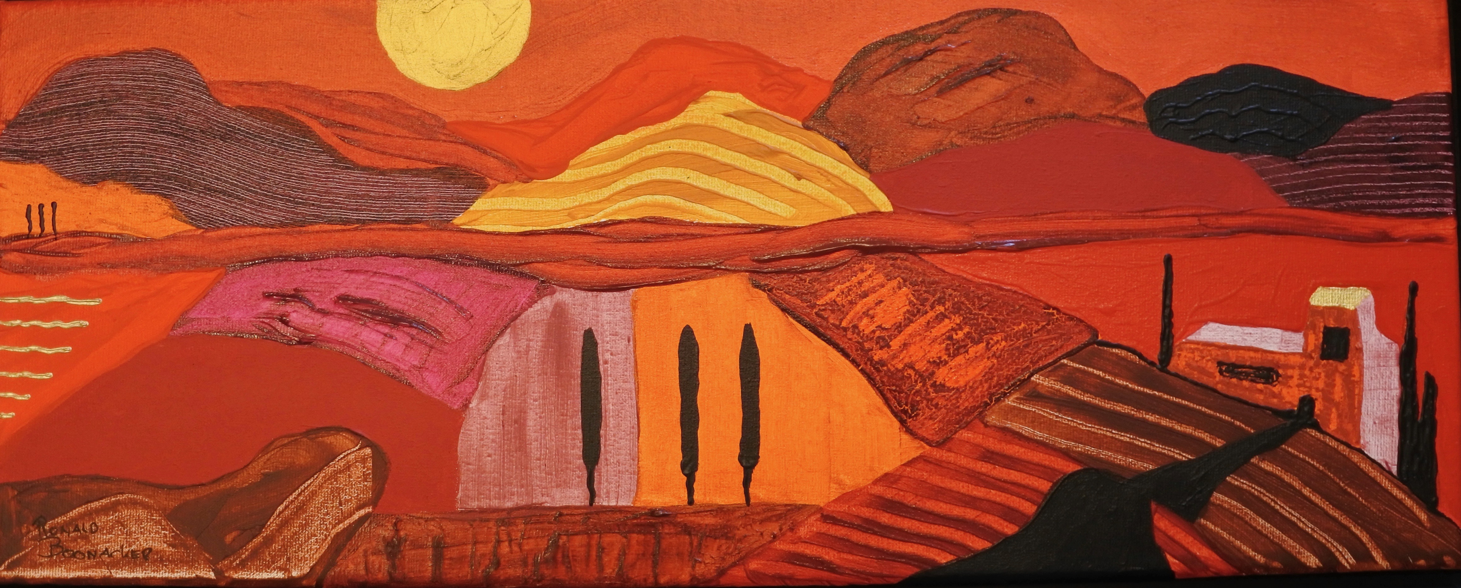 Ronald Boonacker - Italiaans Landschap + Catalogus verkocht voor € 75!